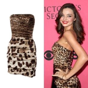 Dolce & Gabbana Leopard Print Mini Dress